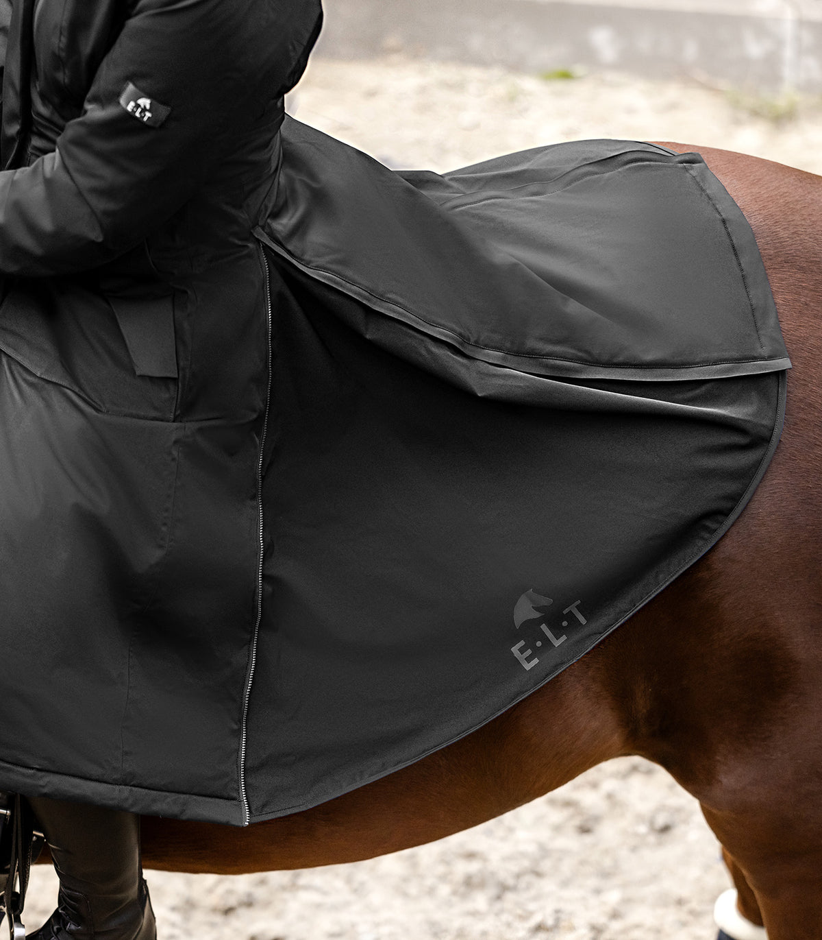 ELT Winter-Performance Reitmantel Opal in Schwarz, Ansicht 15