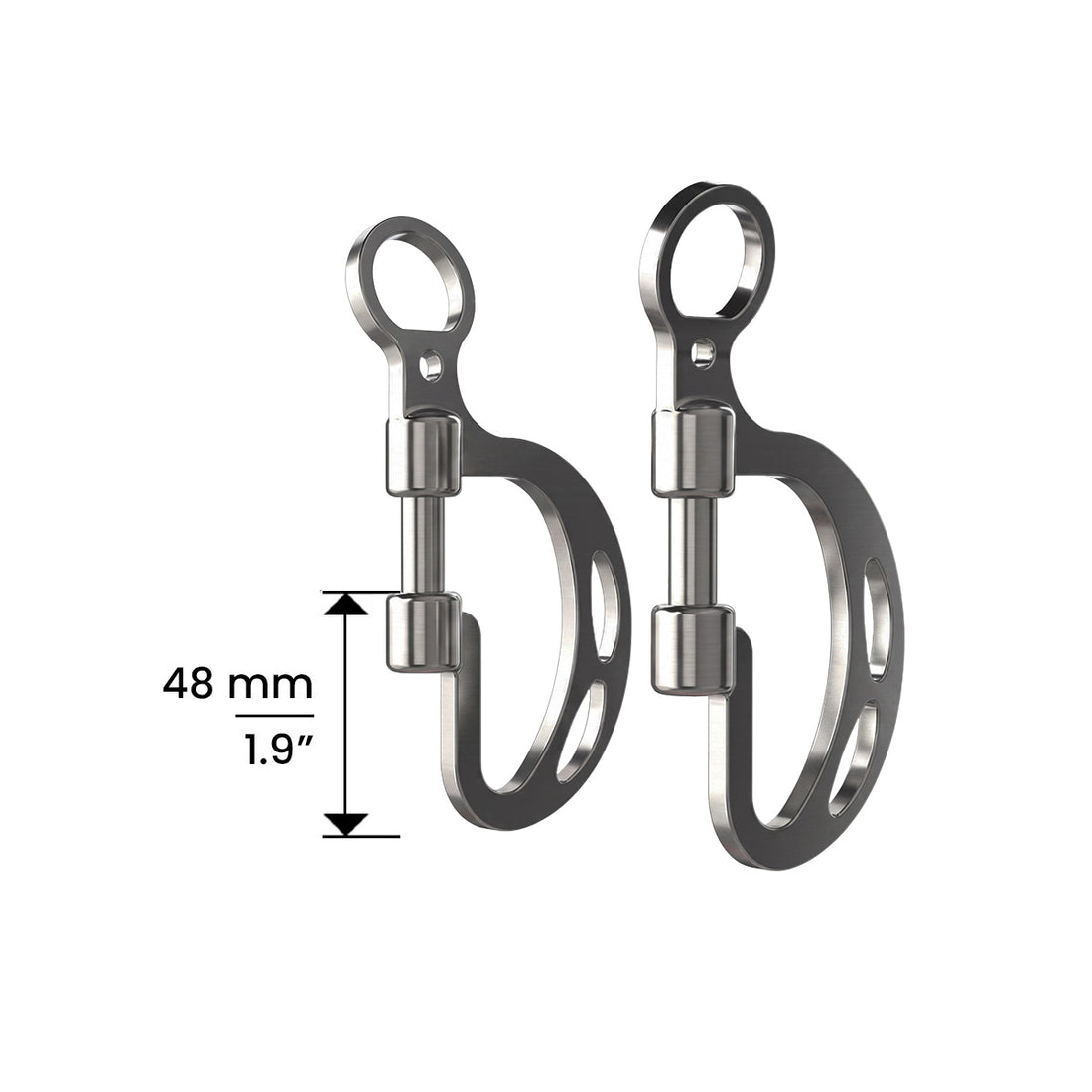 Winderen Springkandare Seitenteile mit Maßangabe 48 mm