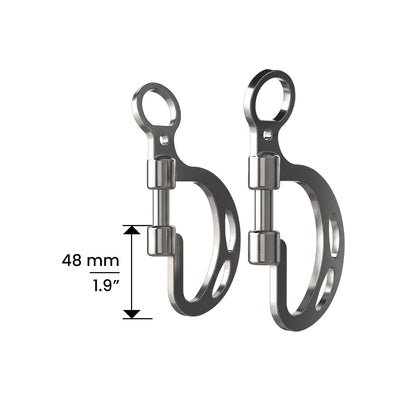 Winderen Springkandare Seitenteile mit Maßangabe 48 mm