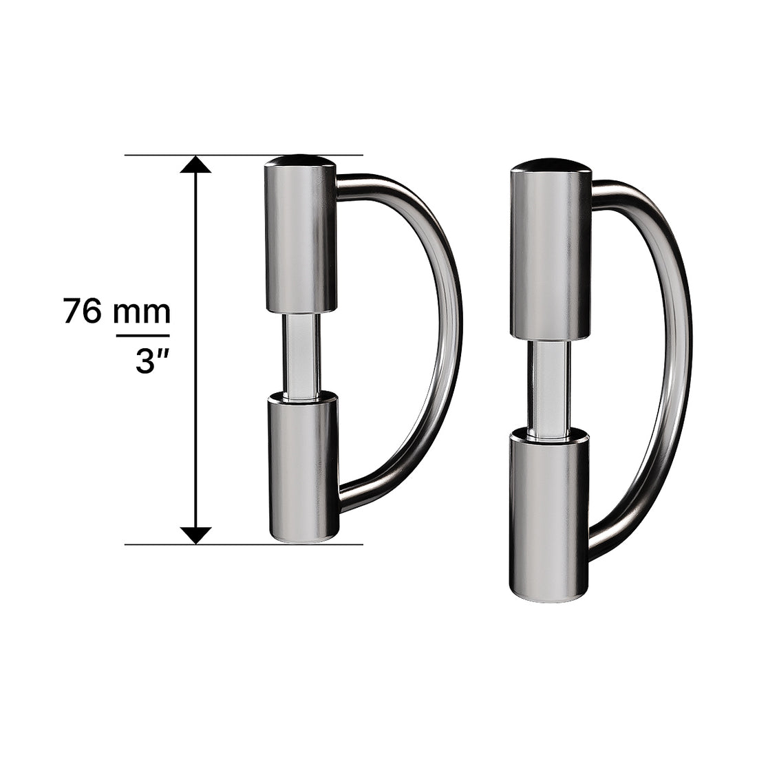 Winderen D-Ringe mit 76 mm Höhe