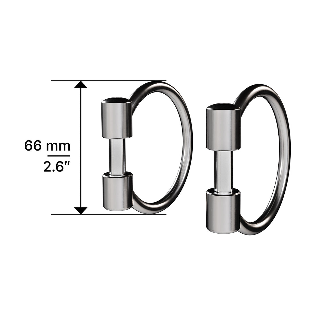 Winderen Olivenkopf-Ringe mit 66 mm Höhe