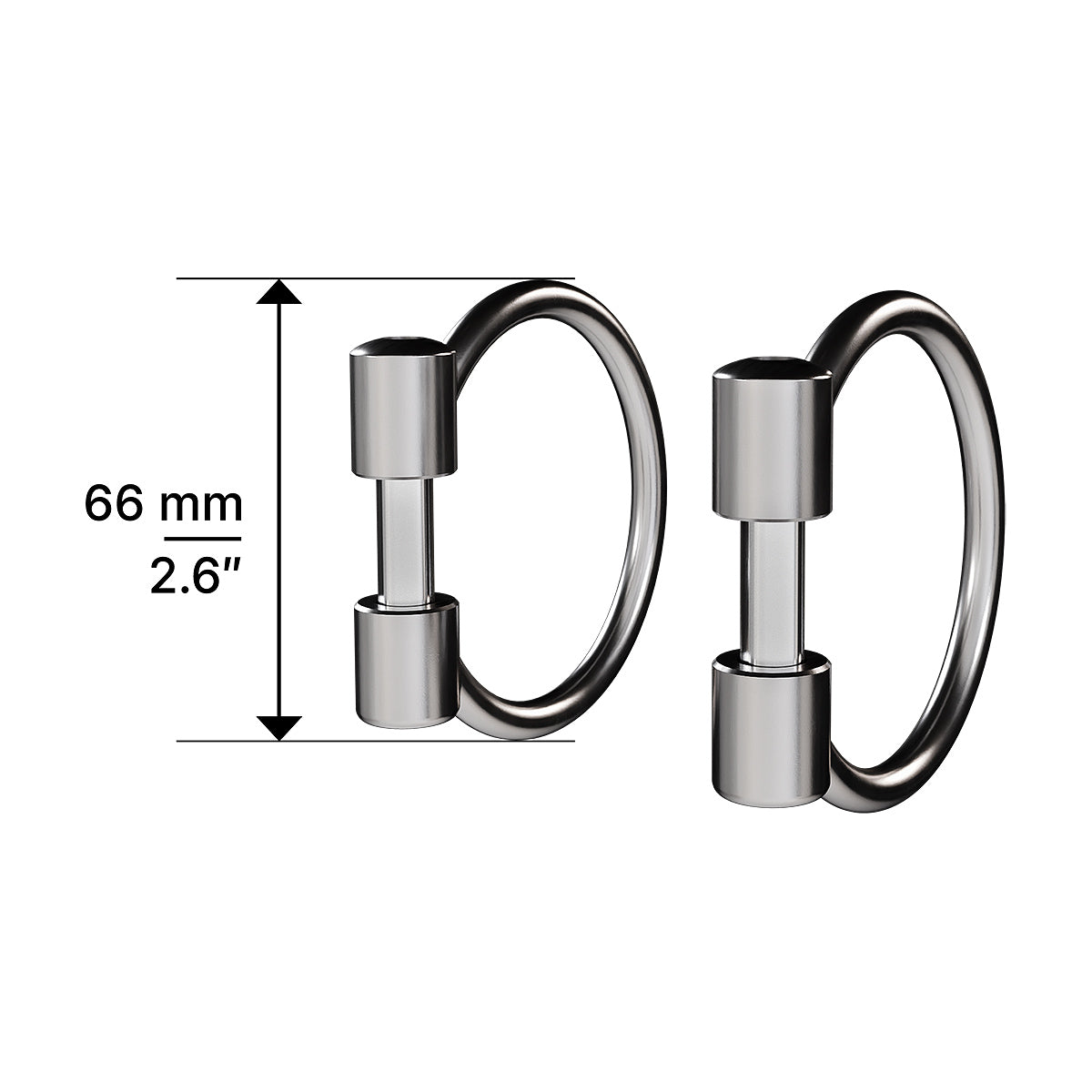 Winderen Olivenkopf-Ringe mit 66 mm Höhe