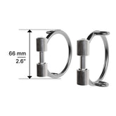 Winderen Olivenkopf-Aufziehtrense Ringe mit 66 mm Höhe