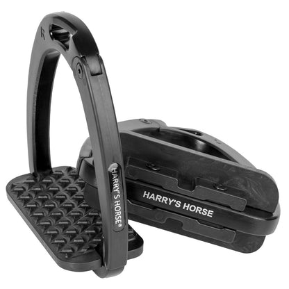 Das edle Black-Finish des beweglichen Außenbogens kombiniert mit dem schwarz matten Innenbogen macht den Harry&