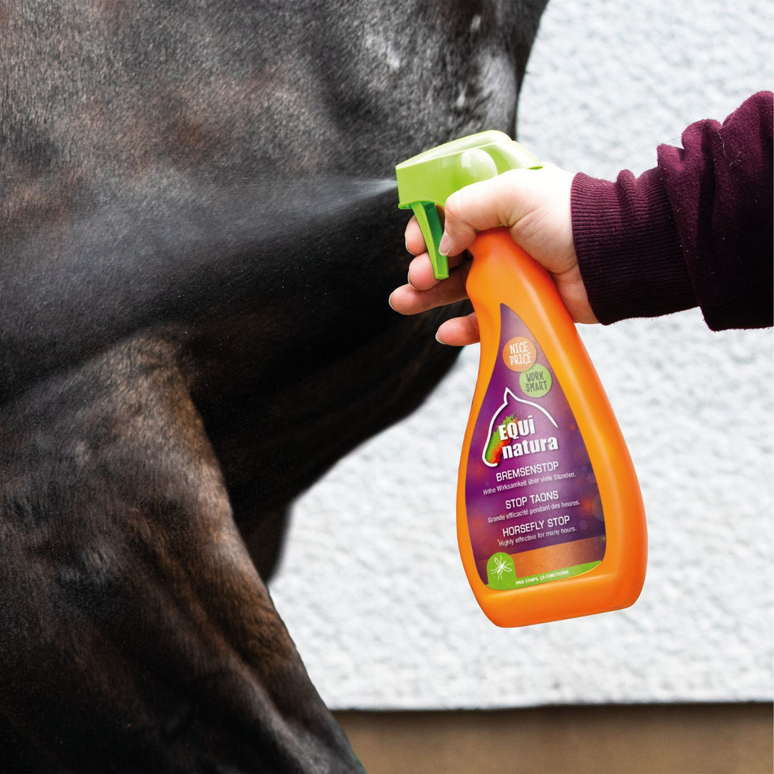 Equinatura Fliegenspray Bremsenstop hohe Wirksamkeit über viele Stunden - ePony Reitsport