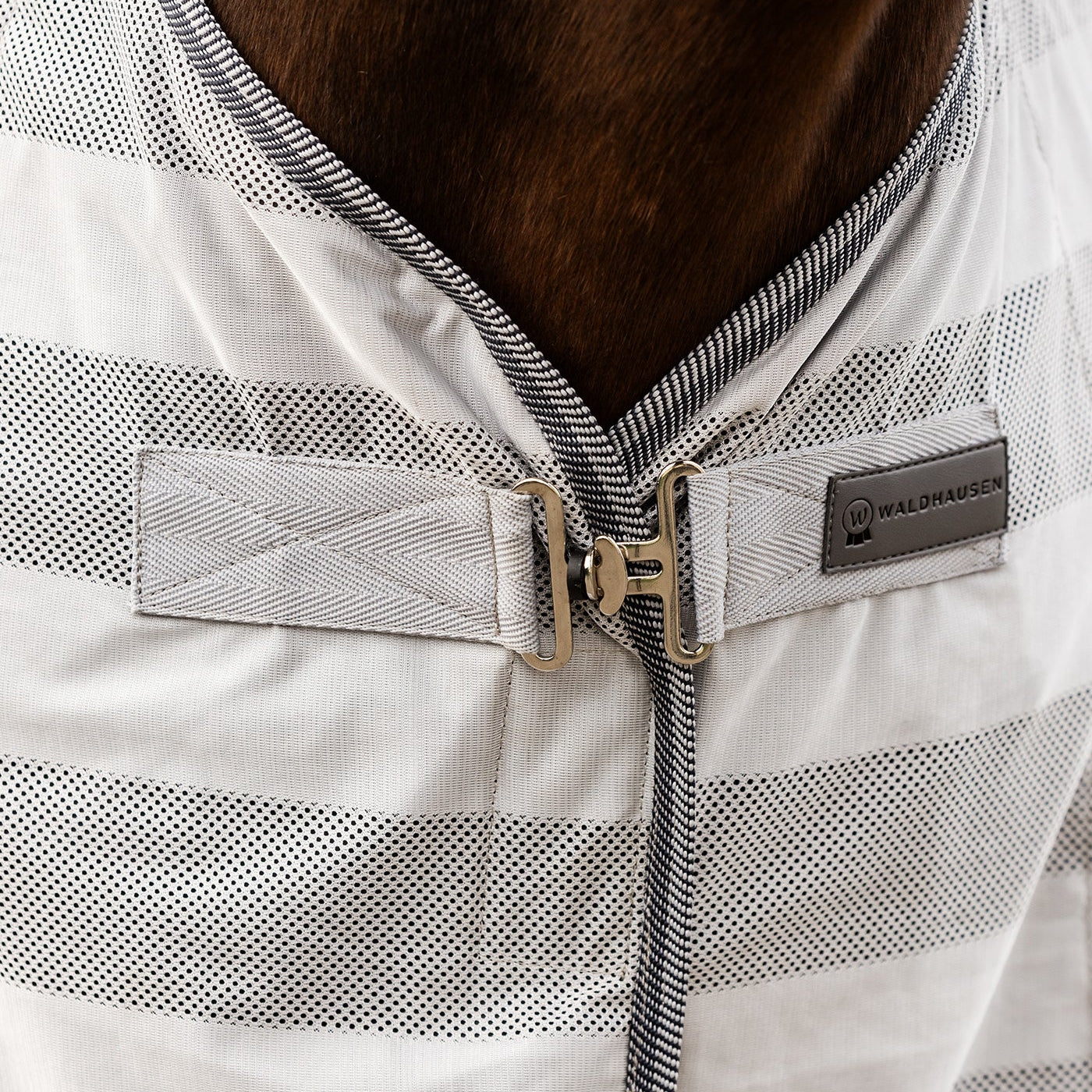 Waldhausen Economic Fly Sheet with Cross Surcingles Silver Grey