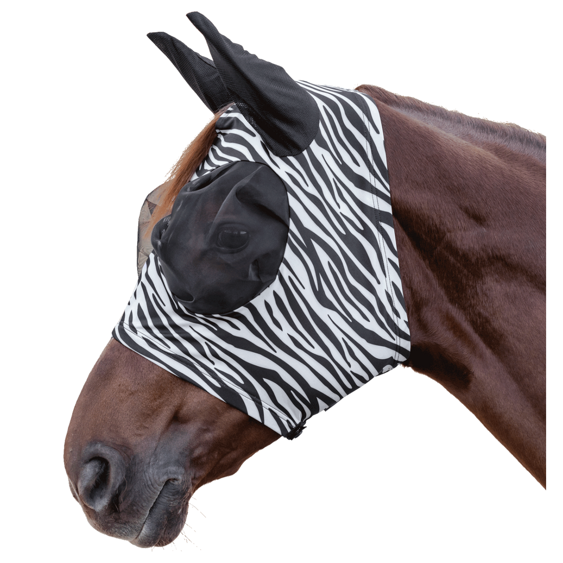 Waldhausen Fliegenmaske Puck Zebra schwarz weiß