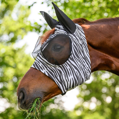 Waldhausen Fliegenmaske Puck Zebra schwarz weiß