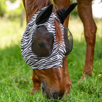 Waldhausen Fliegenmaske Puck Zebra schwarz weiß