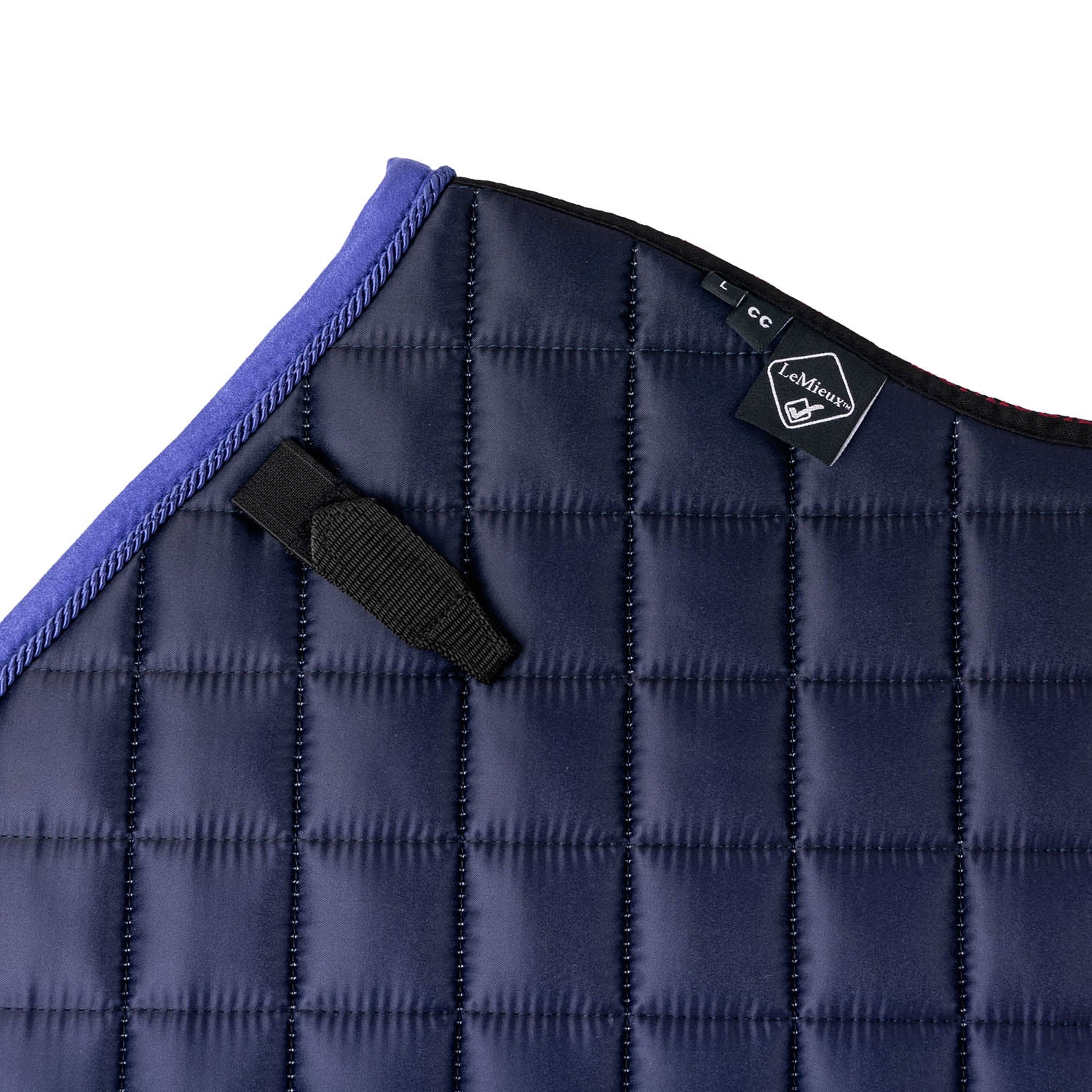 LeMieux Schabracke Spectrum Satin Close Contact Square bluebell