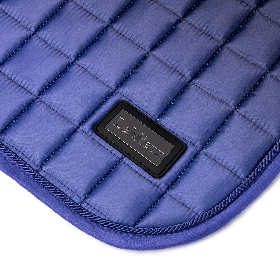 LeMieux Schabracke Spectrum Satin Dressage Square bluebell