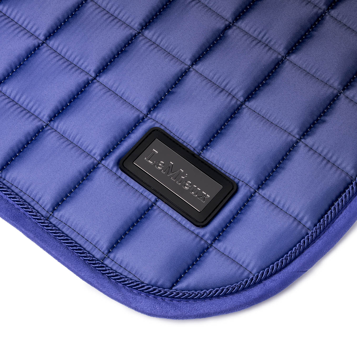 LeMieux Schabracke Spectrum Satin Dressage Square bluebell