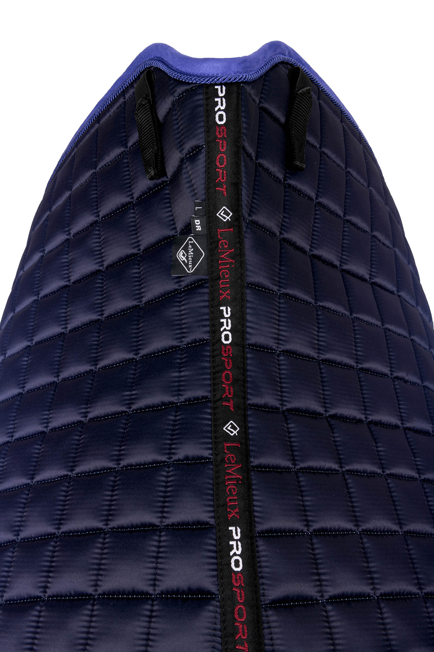LeMieux Schabracke Spectrum Satin Dressage Square bluebell
