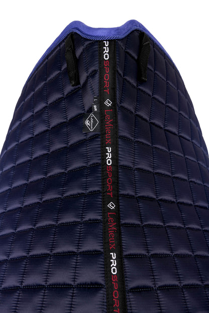 LeMieux Schabracke Spectrum Satin Dressage Square bluebell