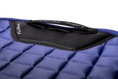 LeMieux Schabracke Spectrum Satin Dressage Square bluebell