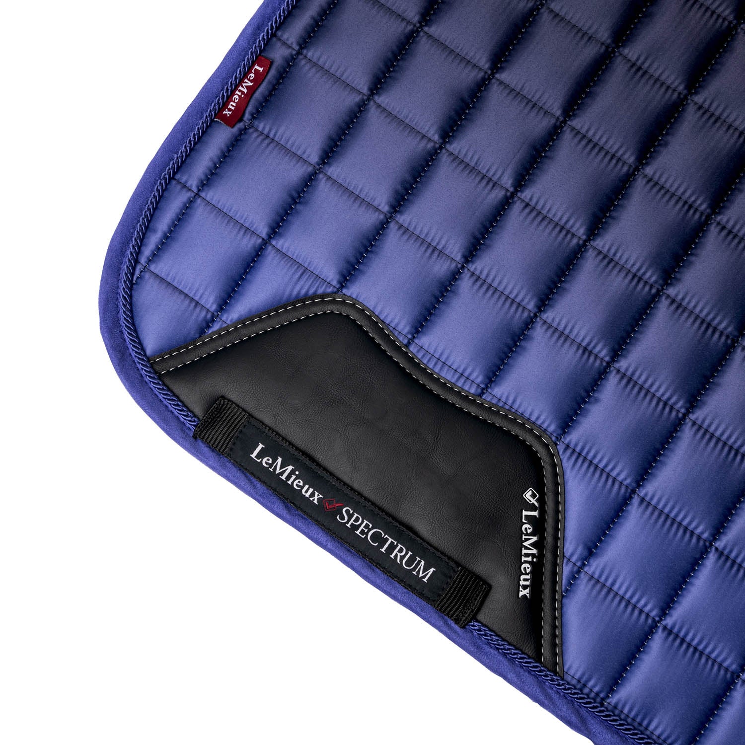 LeMieux Schabracke Spectrum Satin Dressage Square bluebell