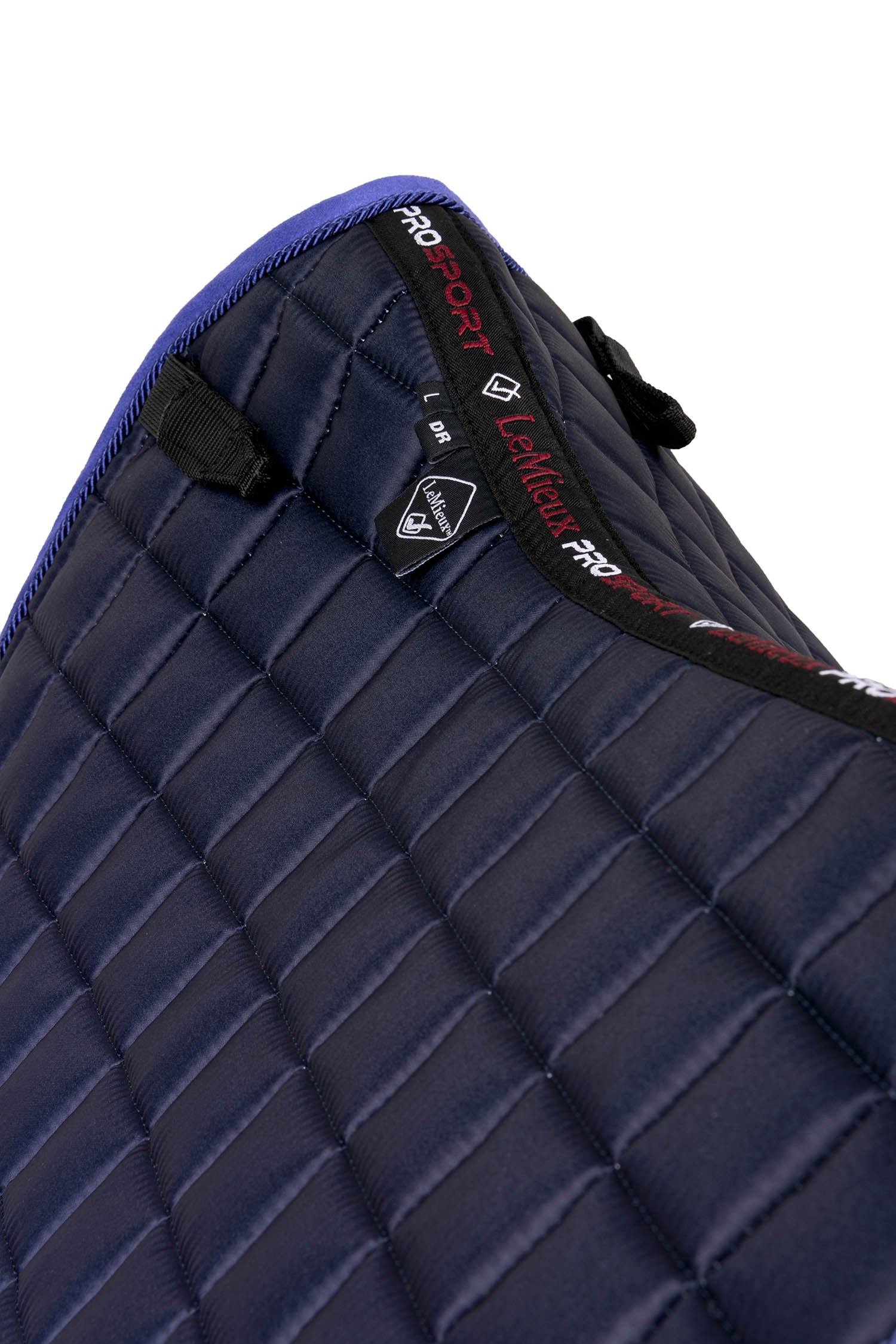 LeMieux Schabracke Spectrum Satin Dressage Square bluebell