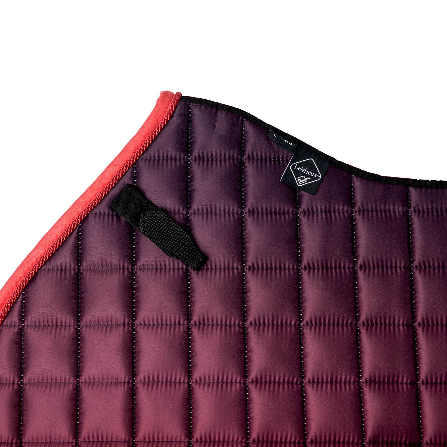 LeMieux Schabracke Spectrum Satin Close Contact Square papaya