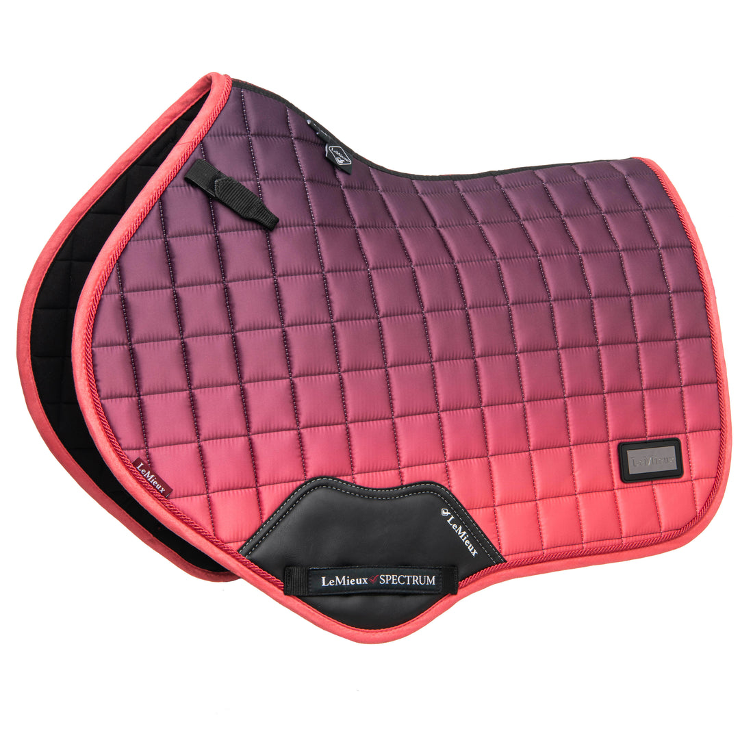 LeMieux Schabracke Spectrum Satin Close Contact Square papaya