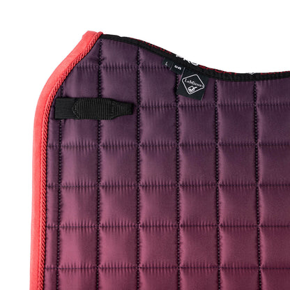 LeMieux Schabracke Spectrum Satin Dressage Square papaya