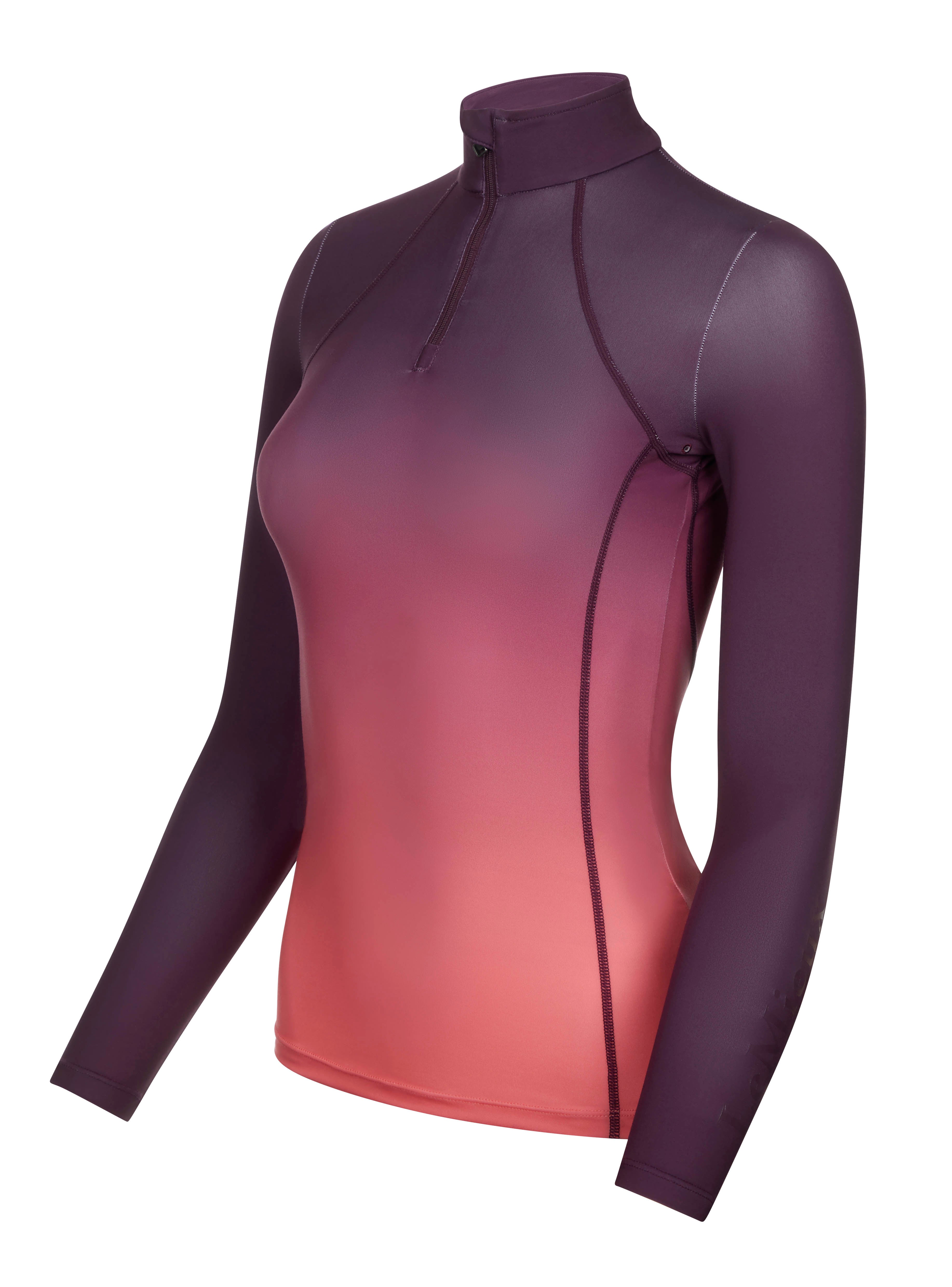 LeMieux Langarmshirt Spectrum Base Layer aubergine papaya