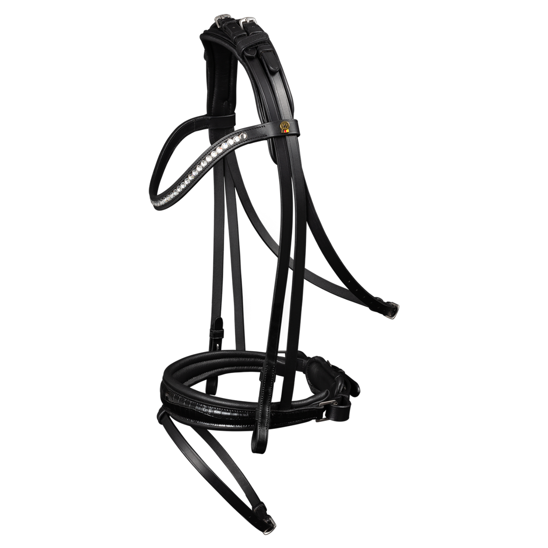 Waldhausen Trense S-Line Magic schwarz Lack croco