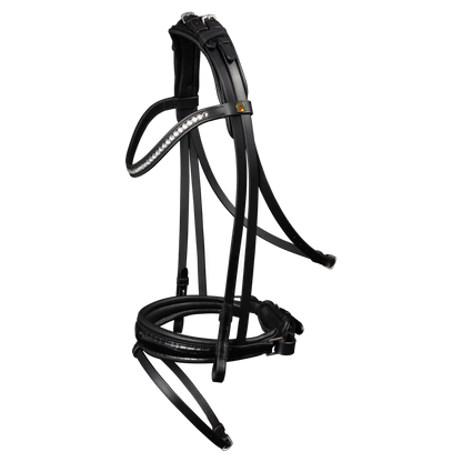 Waldhausen Trense S-Line Magic schwarz Lack croco