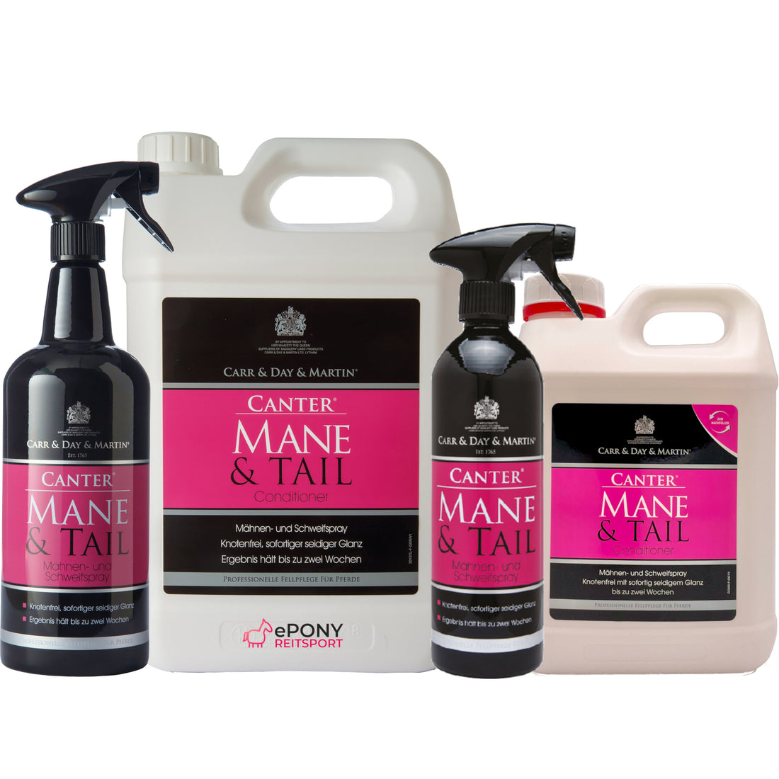 Carr &amp; Day &amp; Martin Canter Mane &amp; Tail Conditioner Schweif- und Mähnenspray Varianten
