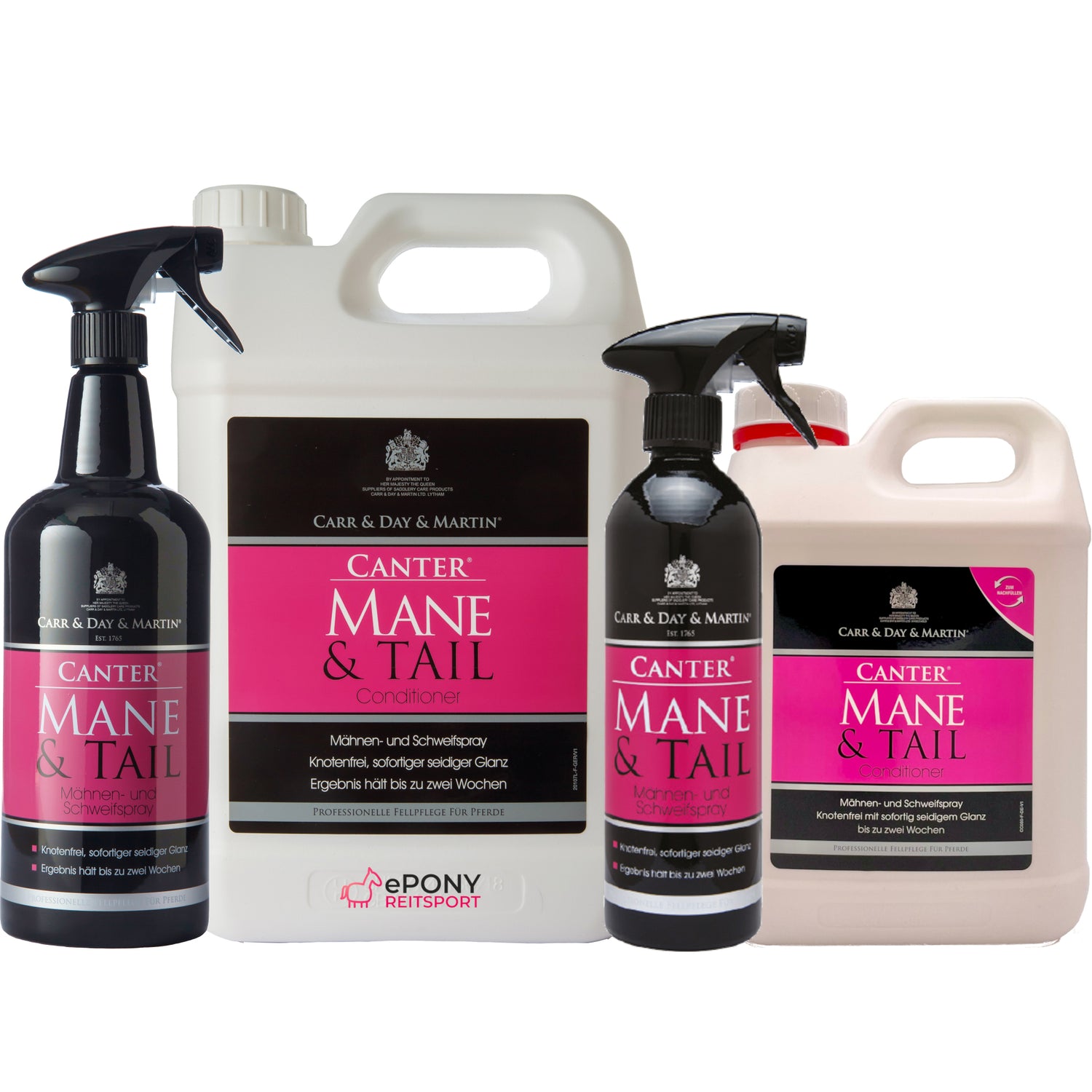 Carr &amp; Day &amp; Martin Canter Mane &amp; Tail Conditioner Schweif- und Mähnenspray Varianten