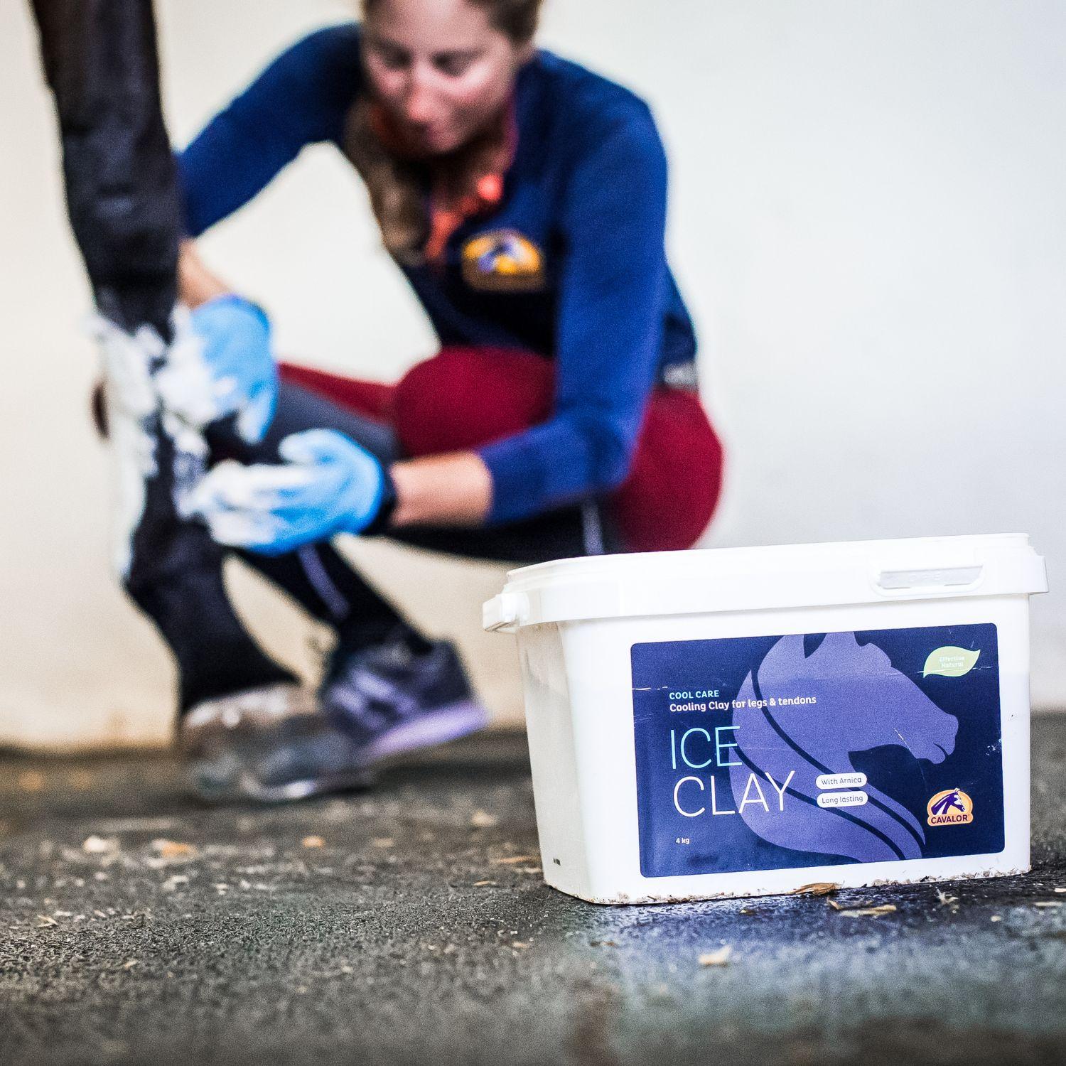 Cavalor Ice Clay Tonerde zur Pflege von beanspruchten Pferdebeinen
