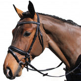 Döbert Farmer Trense englisch kombiniert schwarz mit Kristallstirnband - ePony Reitsport