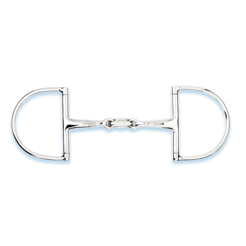 Stübben 2251 Easy Control D-Ring Trense doppelt gebrochen aus Edelstahl