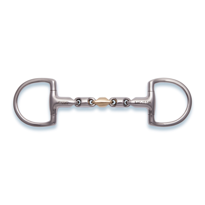Stübben 2257 Waterford D-Ringtrense MAX RELAX mit Sweet Copper Mittelstück