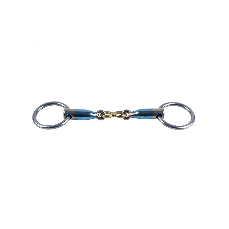 E25657L050115 Trust Equestrian Sweet Iron loose ring bradoon-french link-16
