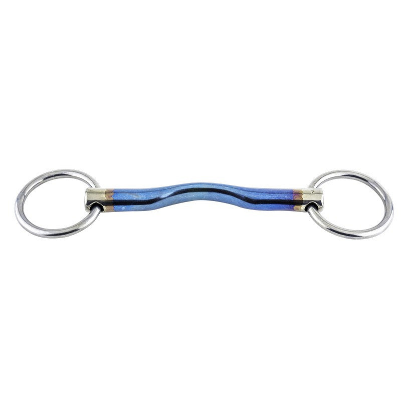 E25663L050115 Trust Equestrian Sweet Iron loose ring bradoon-low port-16