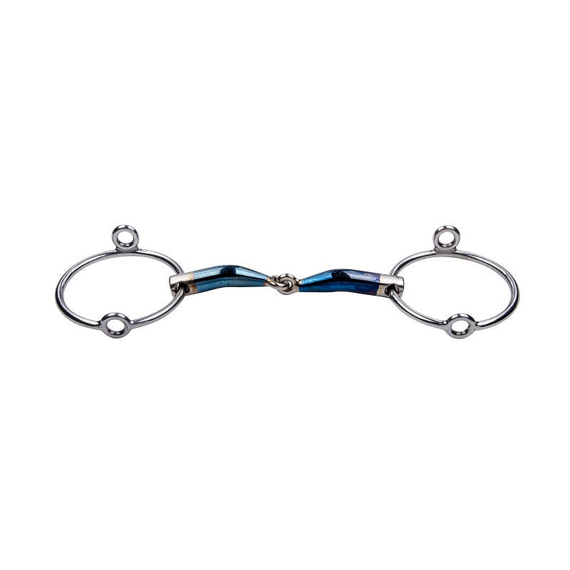 E27148L050115 Trust Equestrian Sweet Iron loose ring gag jointed-16