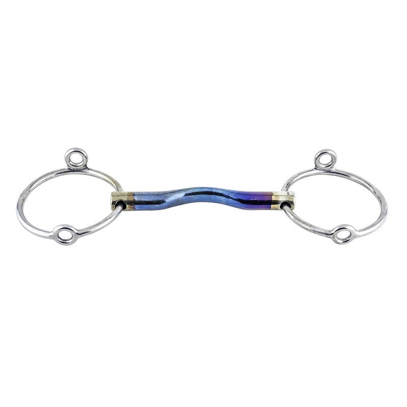E27150L050115 Trust Equestrian Sweet Iron loose ring gag low port-16