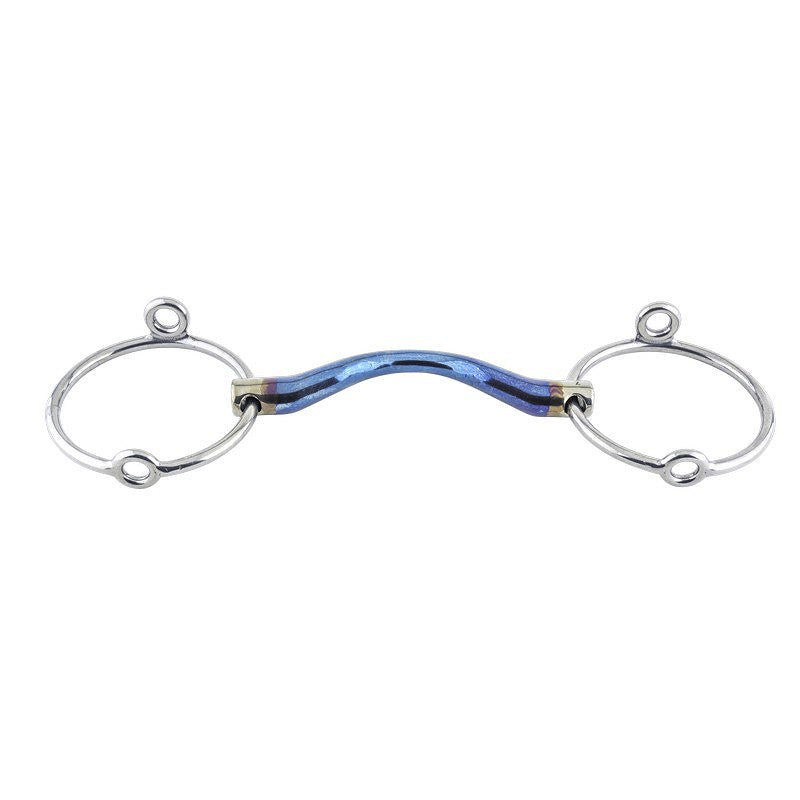 E27151L050115 Trust Equestrian Sweet Iron loose ring gag medium port-16