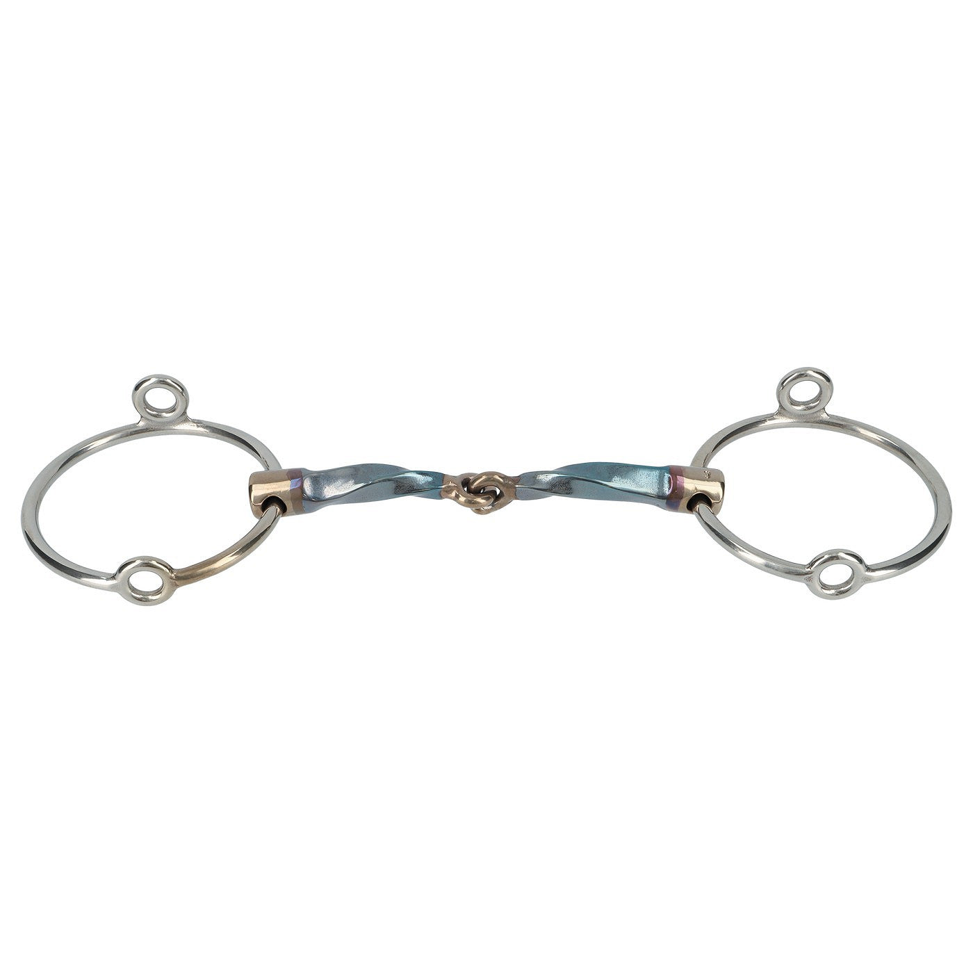 E27153L050115 Trust Equestrian Sweet Iron loose ring gag slow twist locked-16