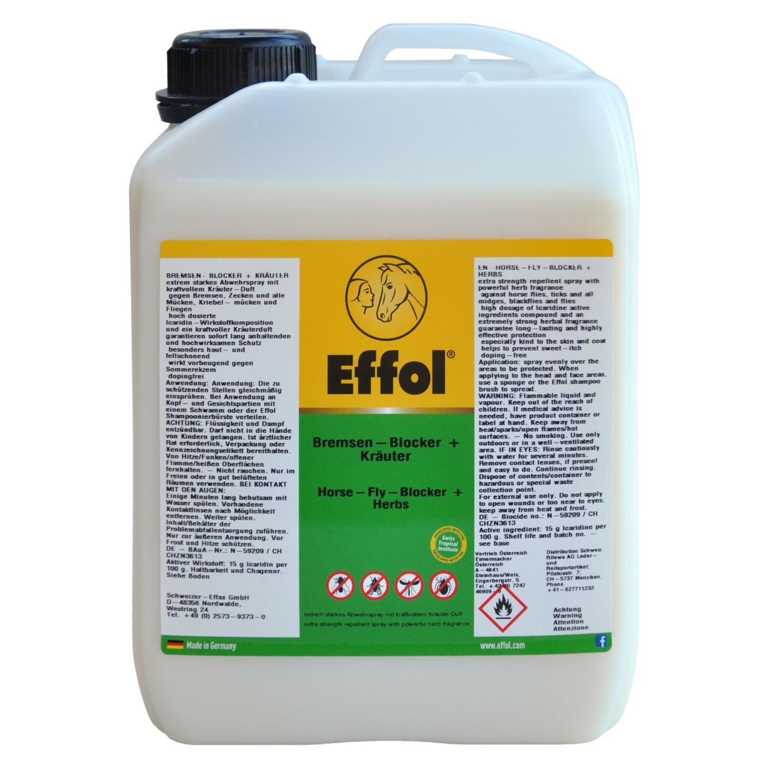 Effol Bremsen-Blocker + Kräuter Insektenschutz mit kraftvollem Kräuterduft