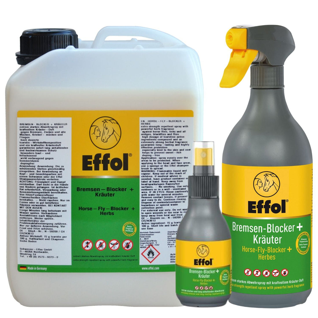 Effol Bremsen-Blocker + Kräuter Insektenschutz mit kraftvollem Kräuterduft - ePony Reitsport