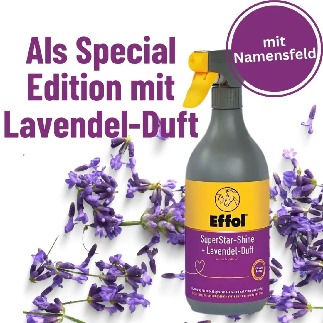 Effol SuperStar-Shine Lavender Limited Edition Shine Spray for Mane and Tail