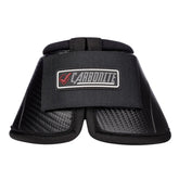 LeMieux Carbonite Springglocken in Schwarz mit schlagfester Carbondesign-Oberfläche und niedrigem Schnitt für sicheren Schutz der Ballen und optimale Passform am Pferdebein.
