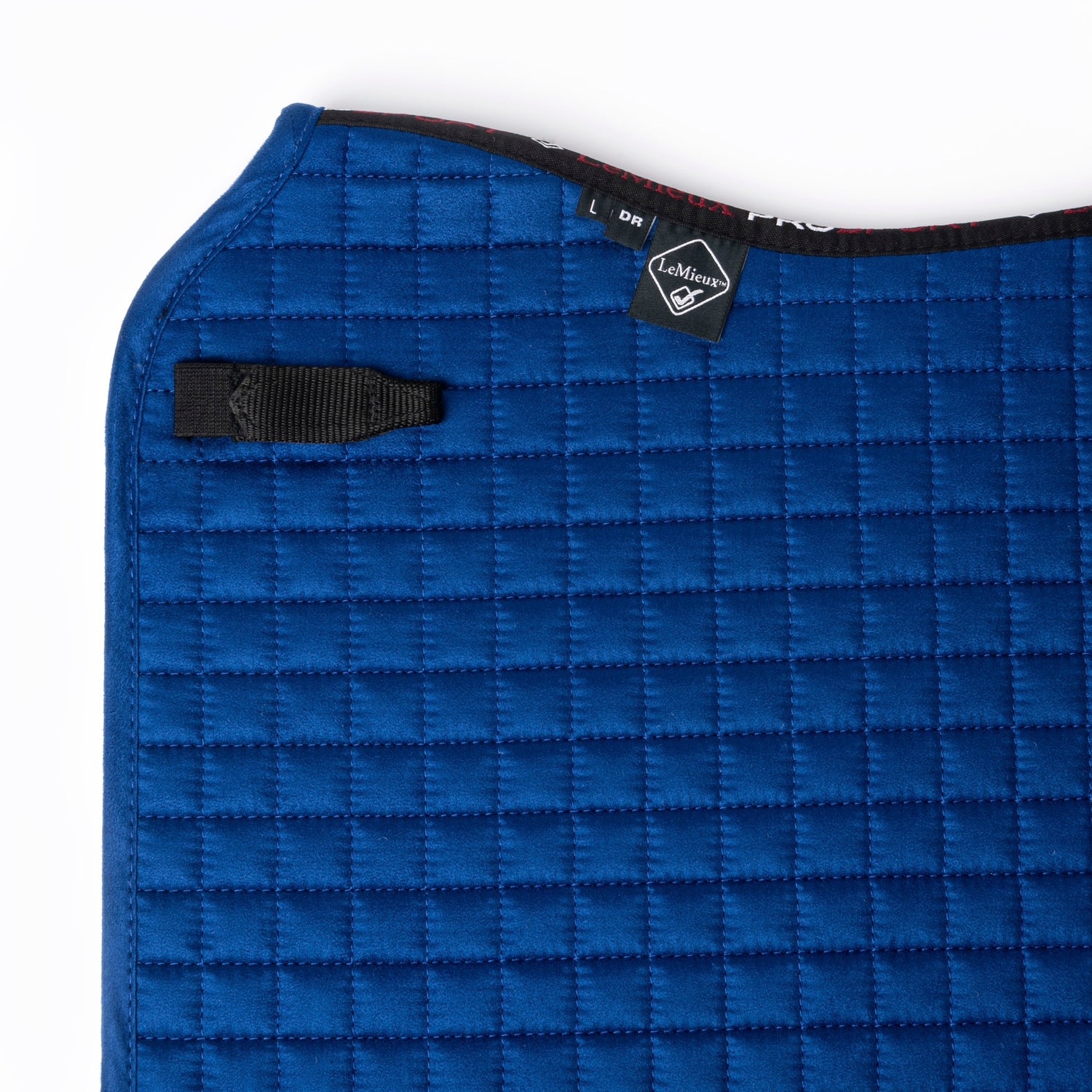 LeMieux Schabracke Luxury Suede Dressage Square benetton blue