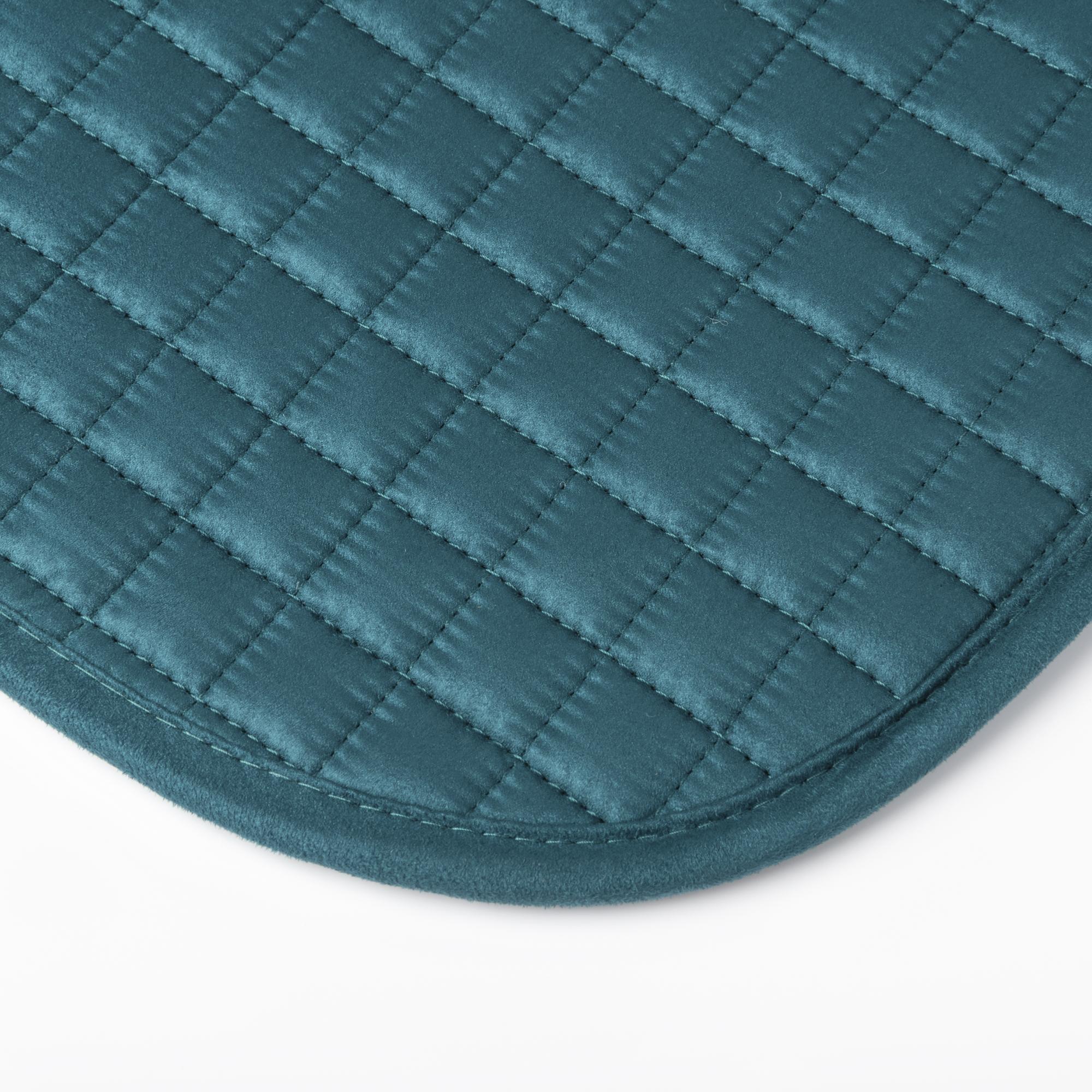 LeMieux Schabracke Luxury Suede Dressage Square peacock