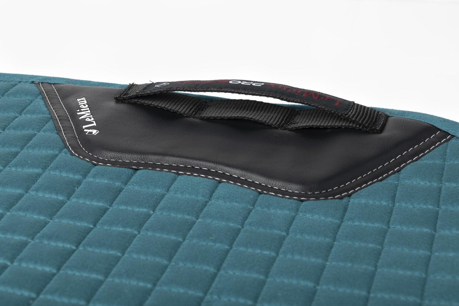 LeMieux Schabracke Luxury Suede Dressage Square peacock