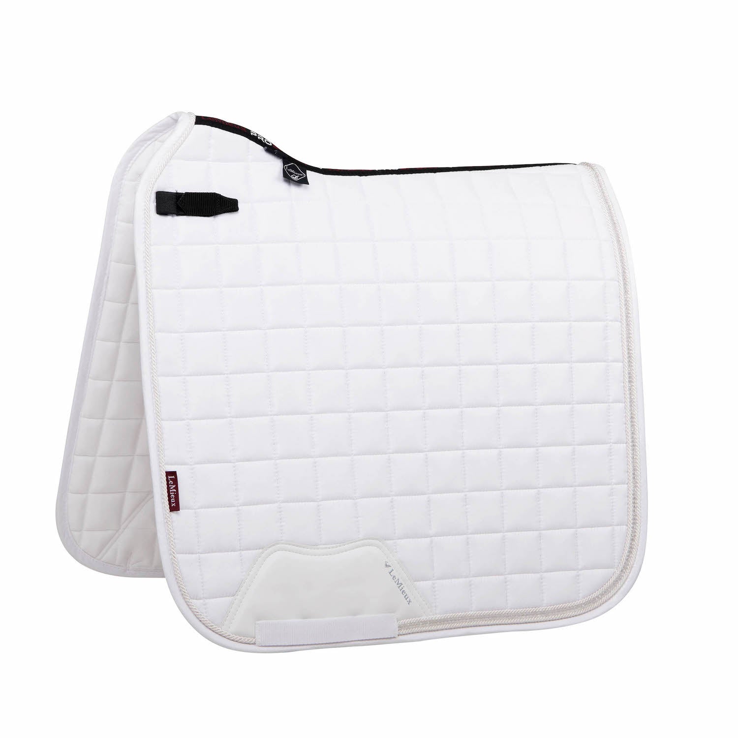 LeMieux saddle pad Diamante Dressage Square white