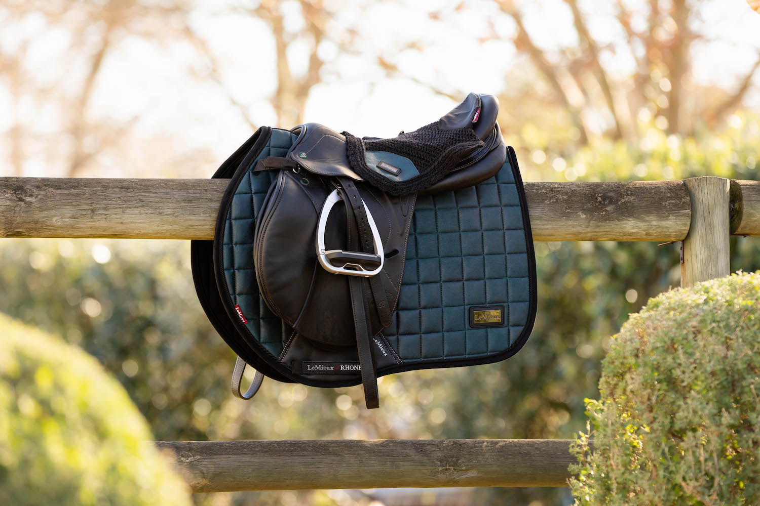 LeMieux Schabracke Rhone Dressage Square petrol