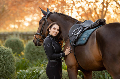 LeMieux Schabracke Rhone Dressage Square petrol