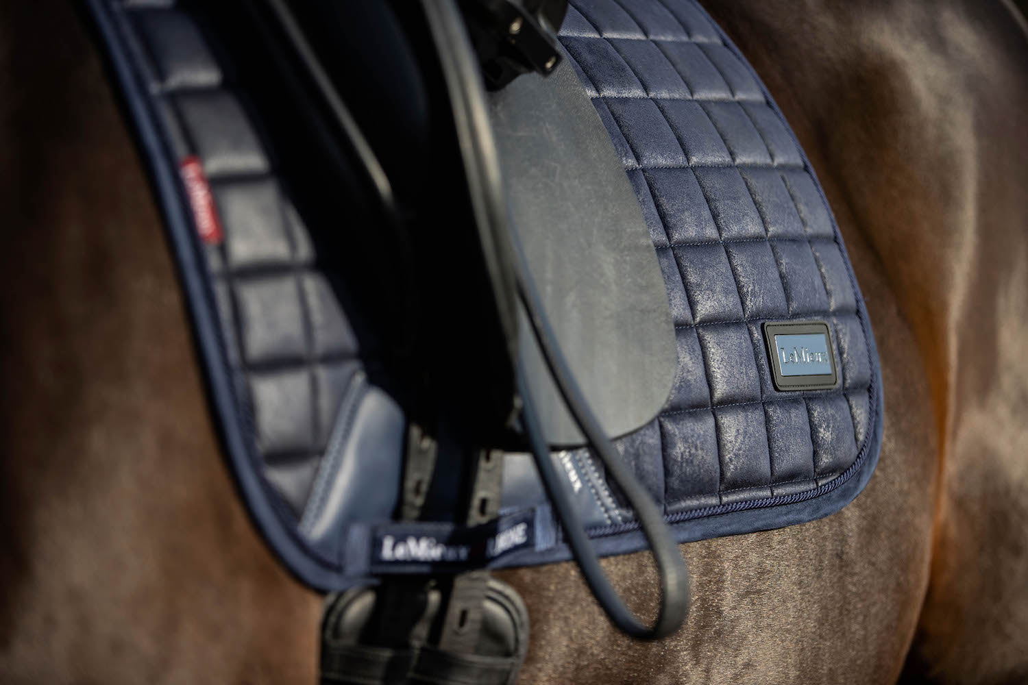LeMieux Schabracke Rhone Dressage Square vintage navy